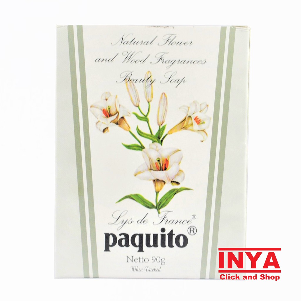 PAQUITO NATURAL FLOWER &amp; WOOD FRAGRANCES BEAUTY SOAP 90gr - Sabun Batang