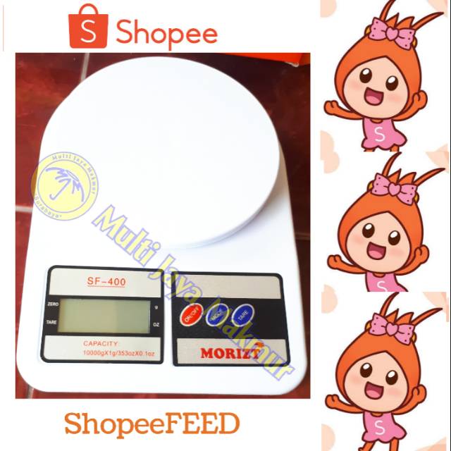 TIMBANGAN DIGITAL/ TIMBANGAN DAPUR 10KG SF400 MORITZ TIMBANGAN KUE