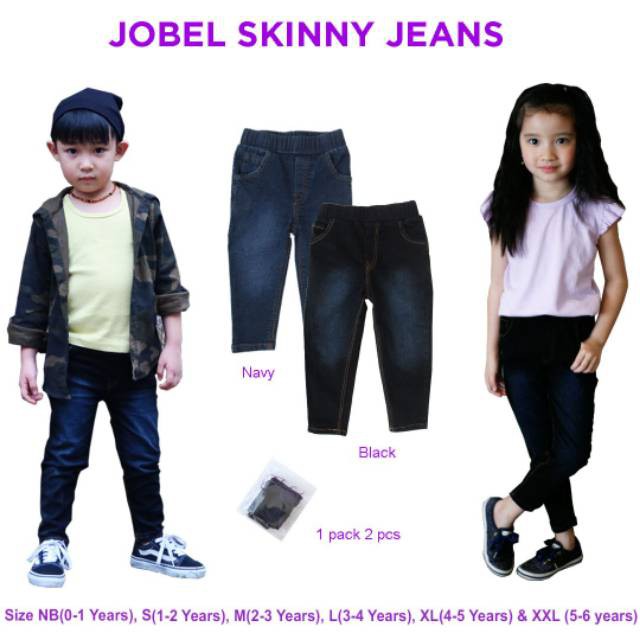 JOBEL Skinny Jeans Celana Panjang Denim Edition Unisex Boy / Girl (0 sd 5 tahun) CBKS
