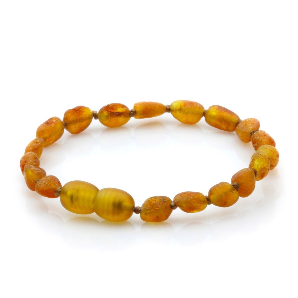 Natural Raw unpolished Baltic Amber Bracelet 18cm JWG100