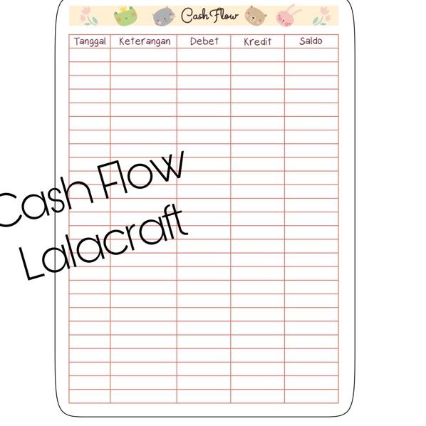 

[KODE PRODUK 1262V] Cash Flow/Pencatatan Pemasukan Pengeluaran/Aliran Kas/Pencatatan Financial Plann