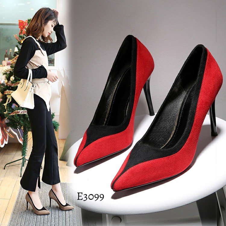 High heels 2tone korea #E3099