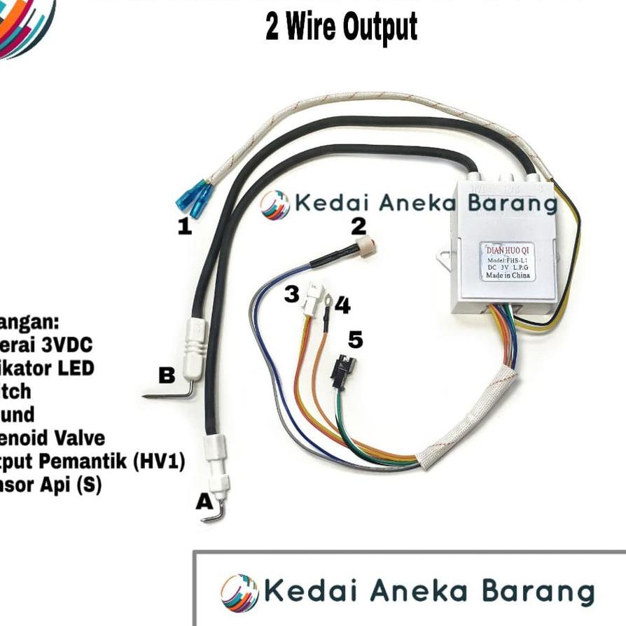 ☝ Module Modul Ignition Igniter Pemantik Gas LPG Water Heater FHS-L1 FHS L1 3V 3VDC 2 Wire Output ➩