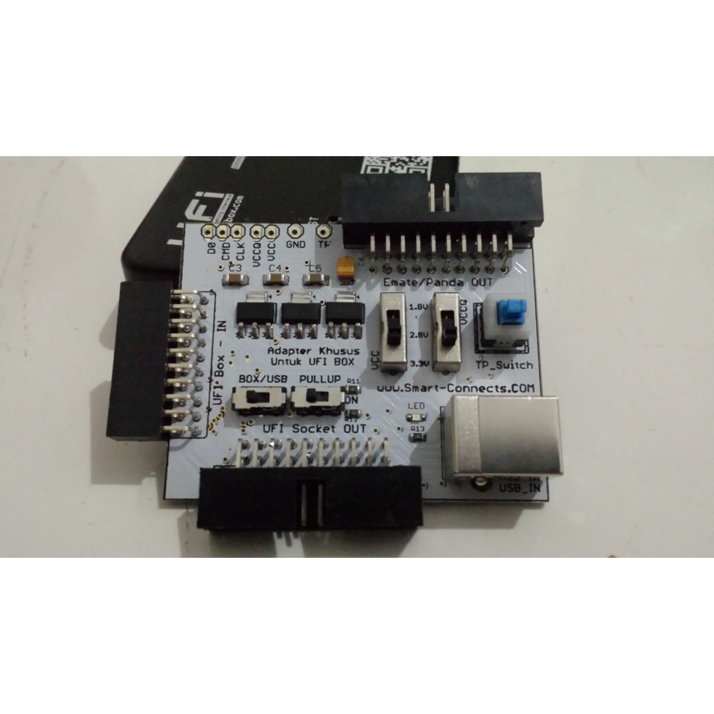 SMART CONNECTS Adapter UFI Box Direct ISP Emmc dan Converter ke Panda Emate Sysco Papa Socket BGA