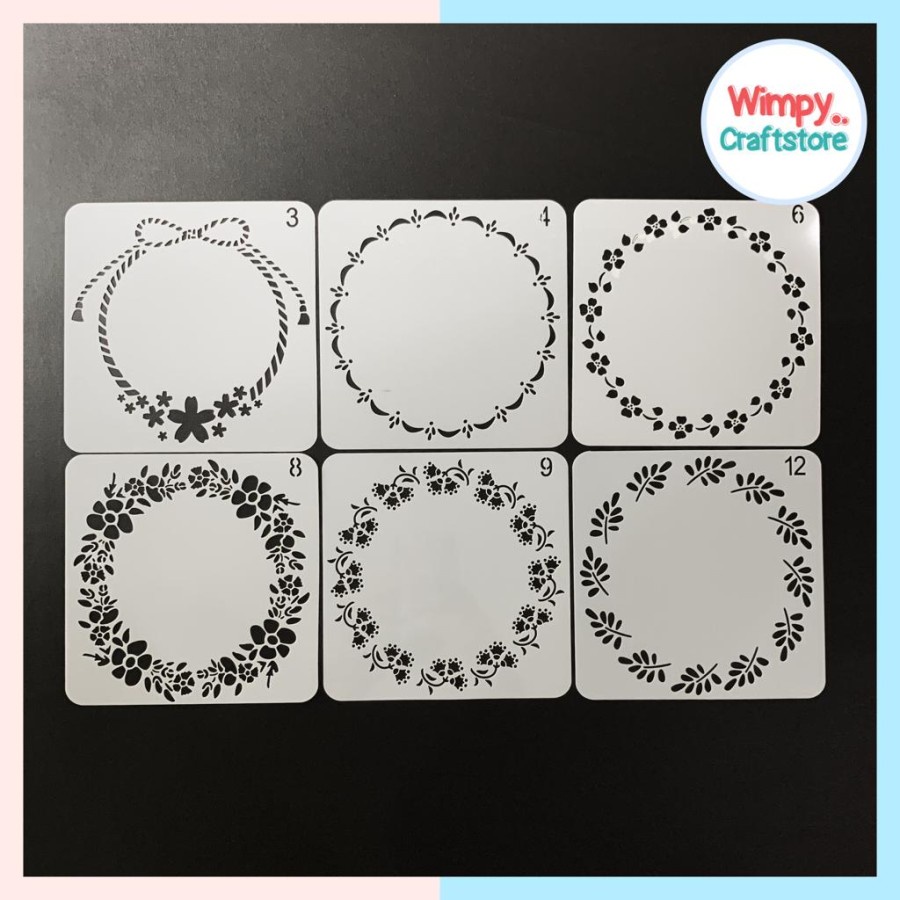 

Plastik Stencil Stensil Dekorasi Motif Cetakan Texture Motif 13