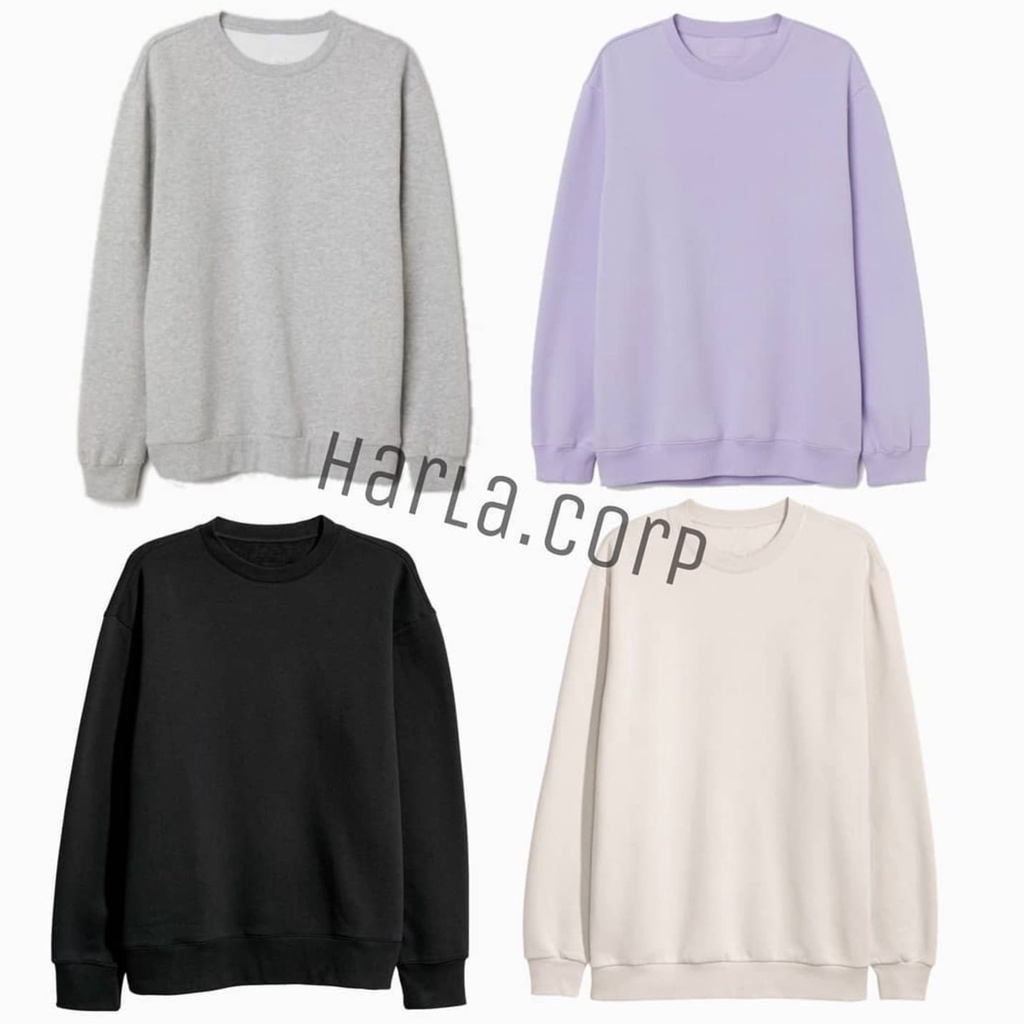 Sweater Polos Cotton Fleece Crewneck Polos