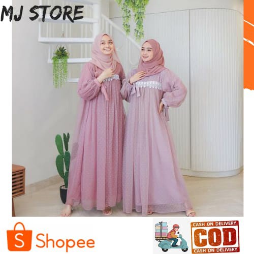 Gamis Dress Kondangan Gamis Terbaru Gamis Trendy Ivora Maxy Brukat Gamis Edisi Lebaran