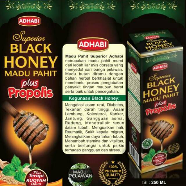 

Madu Black honey hitam pahit beli 1 gratis 1botol