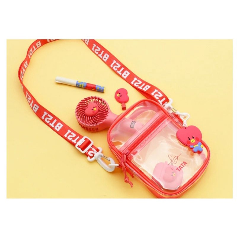 BT21 JAPAN TATA  BABY BAG PVC TRANSPARENT100% OFFICIAL READY STOCK