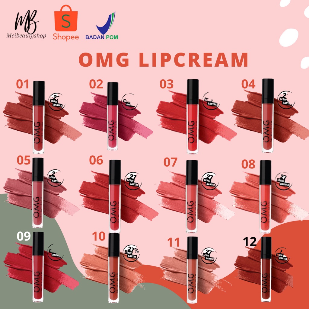 OMG OH MY GLAM Matte Kis Lip Cream 3.5 gr