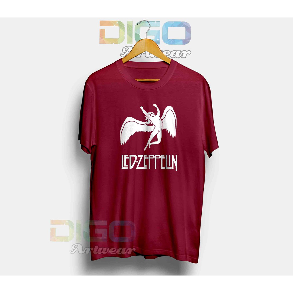 Premium Kaos  Distro Led Zeppelin 50 tahun Baju Pria  Keren  