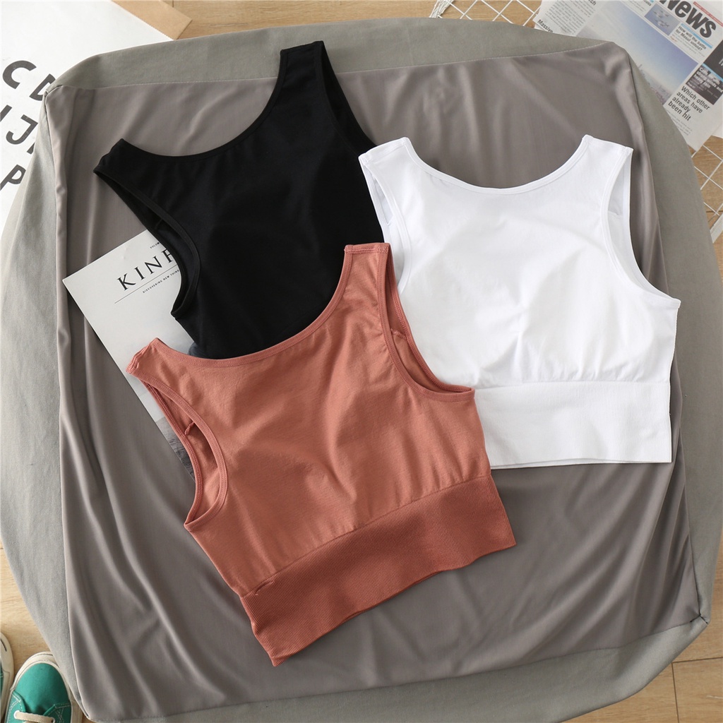 Retaily BRA517 Pakaian Dalam Wanita Bra Tanpa Kawat Sport Bra Gym Push Up Bra Wanita Bra Olahraga