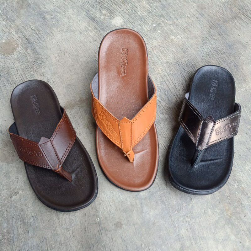 sandal Kickers 05/sandal kulit pria/sandal cowok terbaru/sandal murah/sandal fashion/sandal casual/sandal pria terlaris