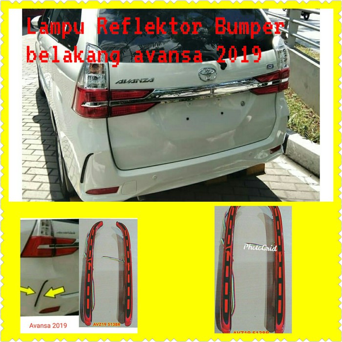 Lampu Reflektor Bumper Belakang Mobil Avanza 2019