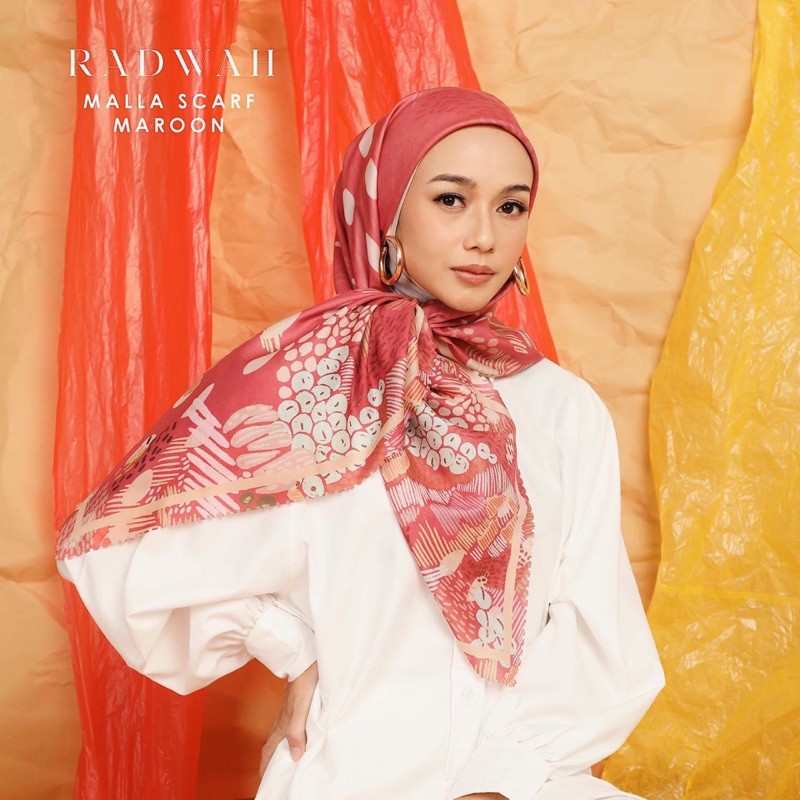 NEW❗️PREMIUM MALA SCARF RADWAH ( PACKING BOX & free Masker )