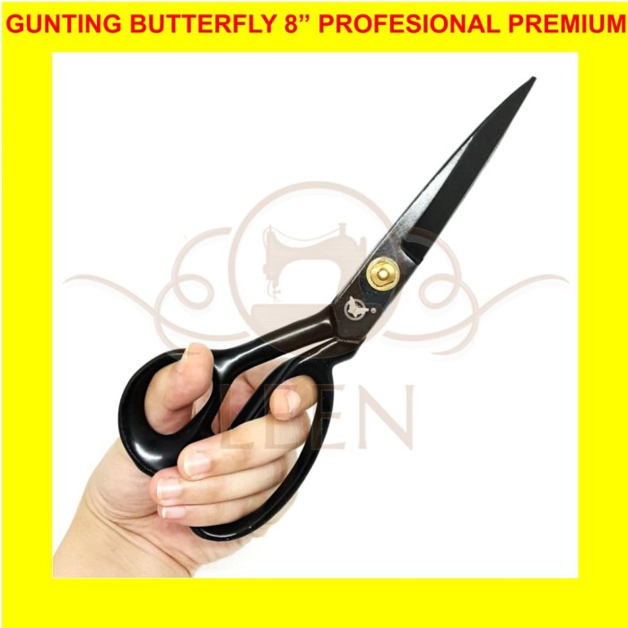 Gunting Kain BUTTERFLY 8 Inch BAJA Premium Profesional Tailor LEEN