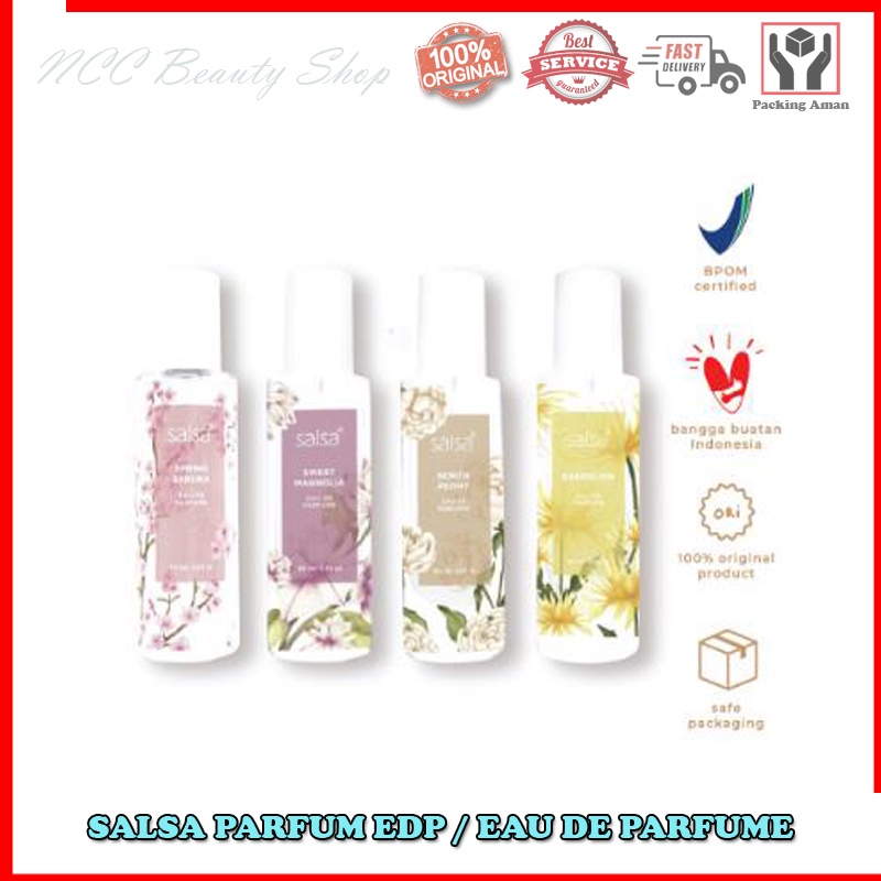 * NCC * Salsa Parfum Flower Series Wangi Tahan Lama Eau De Parfume EDP - Netto 60 ml