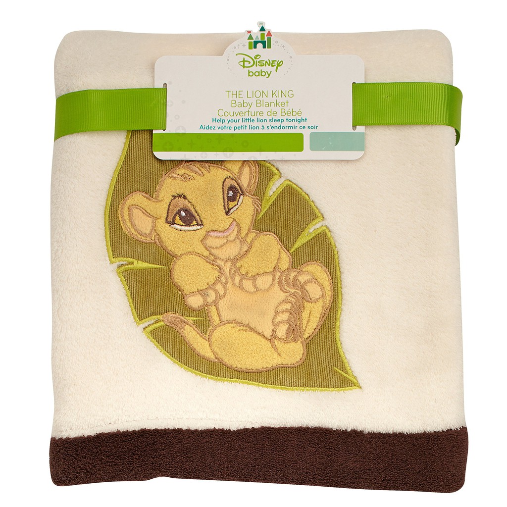 Disney Lion King Simbas Wild Adventure Super Soft Appliqued Baby Blanket