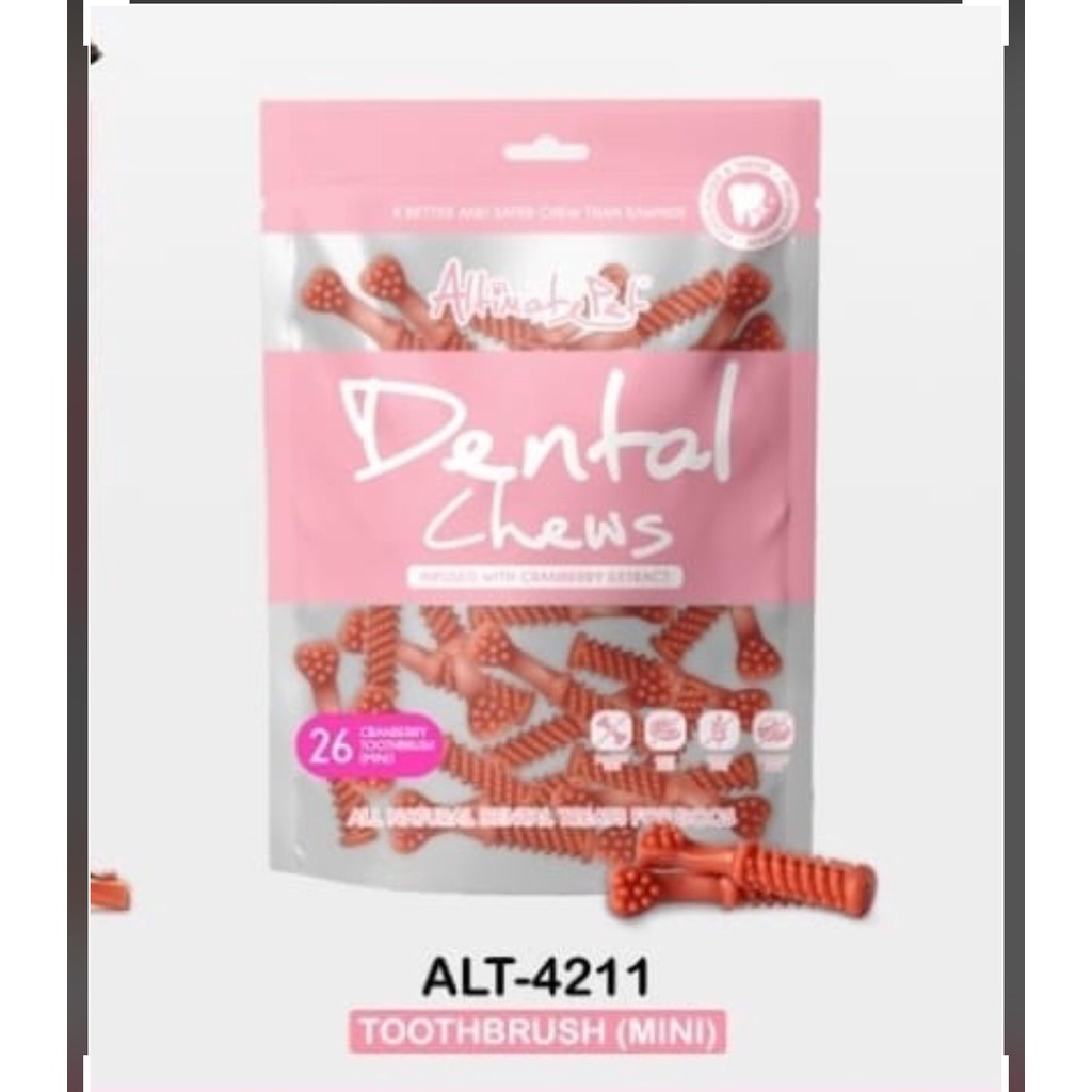 Altimate Pet Dental Chews CRANBERRY 150GR Gigitan Anjing