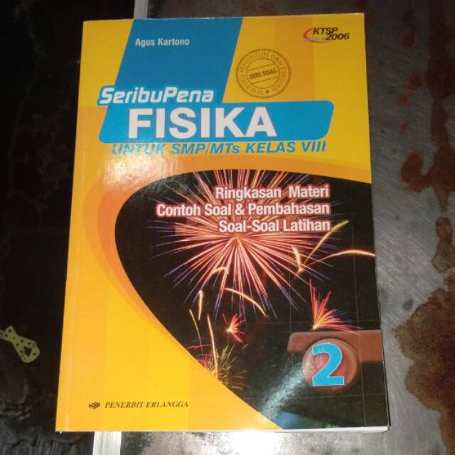 Seribu Pena Fisika Kelas 8 Viii 2 Smp Erlangga Ktsp Seri Buku Soal Shopee Indonesia