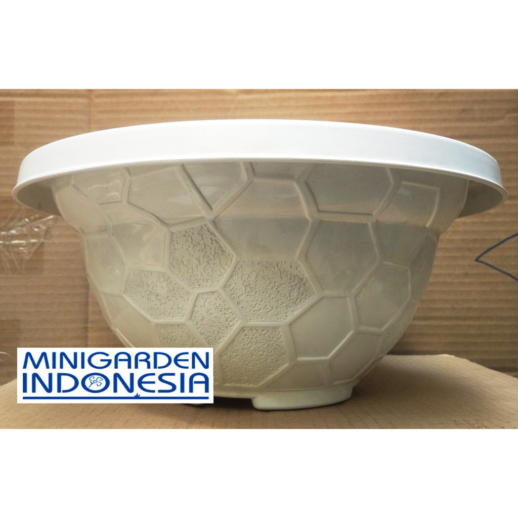 Pot bunga 33cm MOZAIK pot plastik pot tanaman benih bibit hias / sayuran / net pot / netpot hidroponik