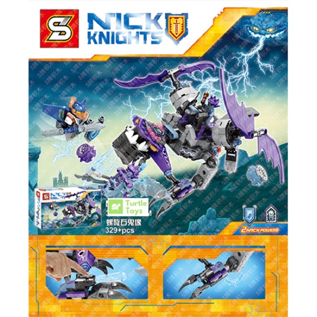 Mainan Nexo Nick Knights Clay Stomper Gargoyle 329 pcs