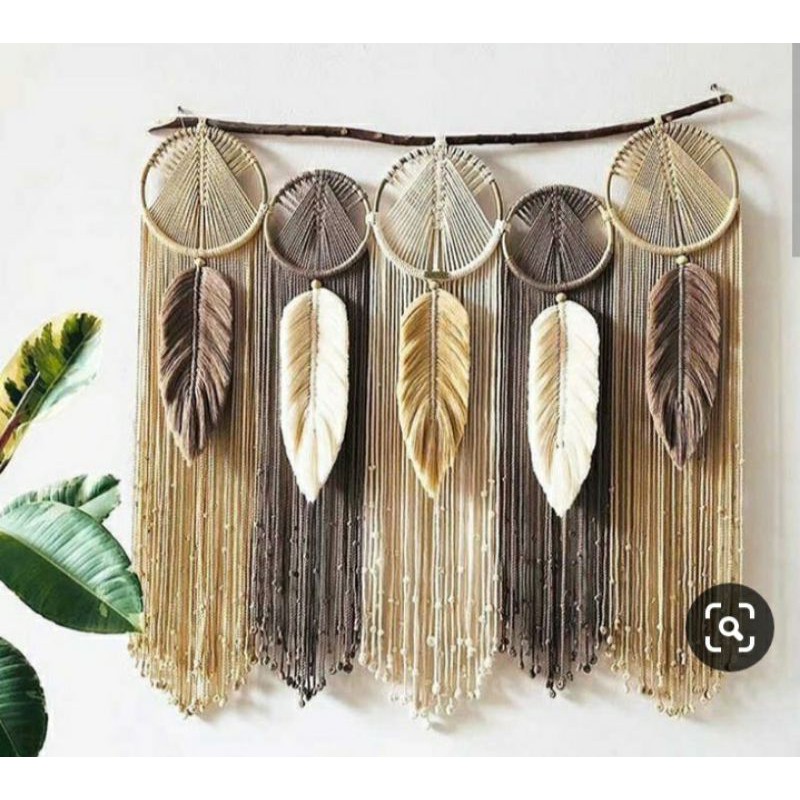 macrame wall hanging bulat 100cmx110cm