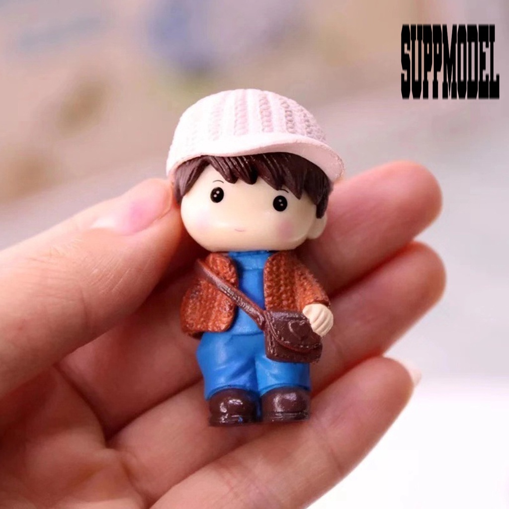 Suppmodel 4Pcs / Set Mainan Miniatur Figurin Boneka Bonsai Untuk Koleksi / Hadiah