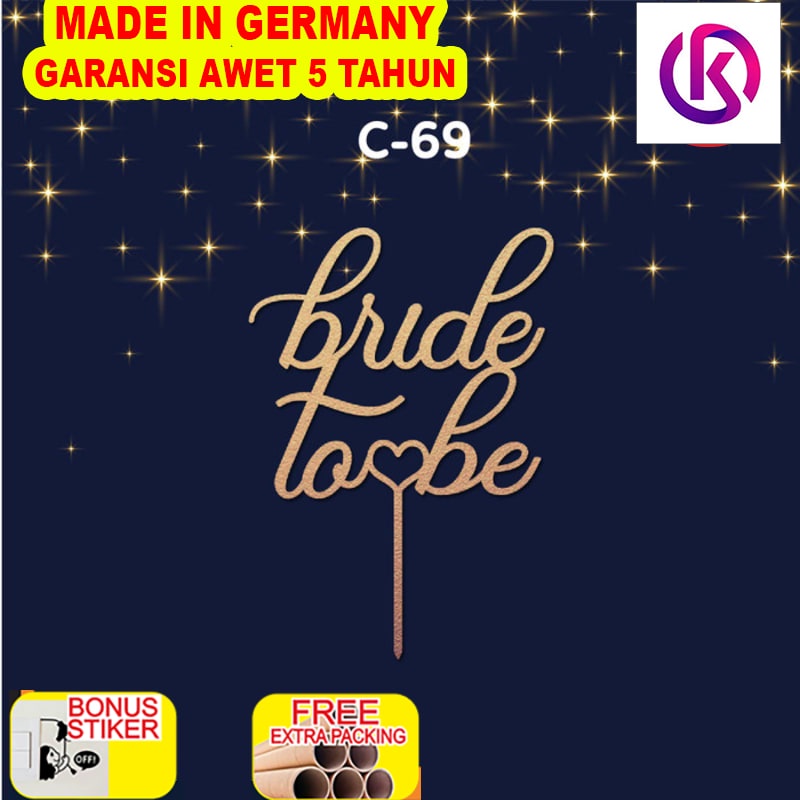 

Promo BRIDAL SHOWER CAKE TOPPER / HIASAN KUE / WEDDING CAKE TOPPER