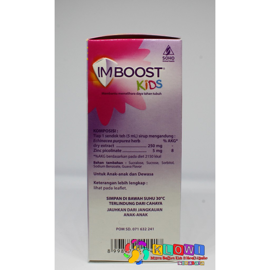 Imboost Kids Sirup 60Ml / Suplemen Anak Meningkatkan Daya Tahan Tubuh