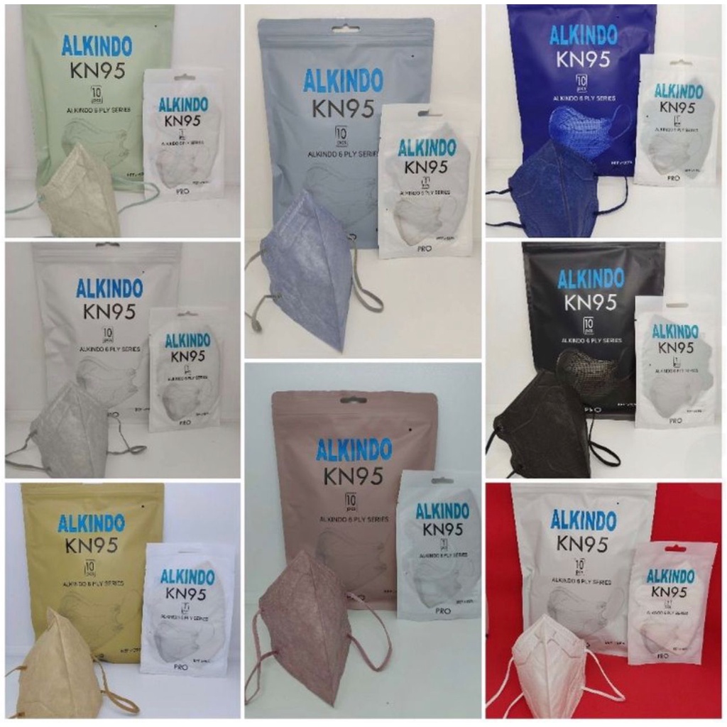 MASKER ALKINDO PRO KN95 10PC SINGLE PACK