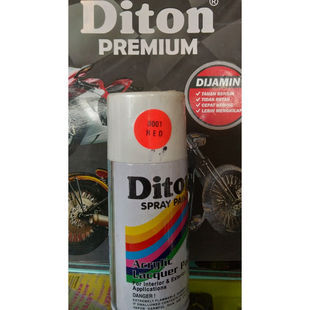 

Pilok Diton FLUORESCENT STABILO RED 8001 Cat semprot 150cc
