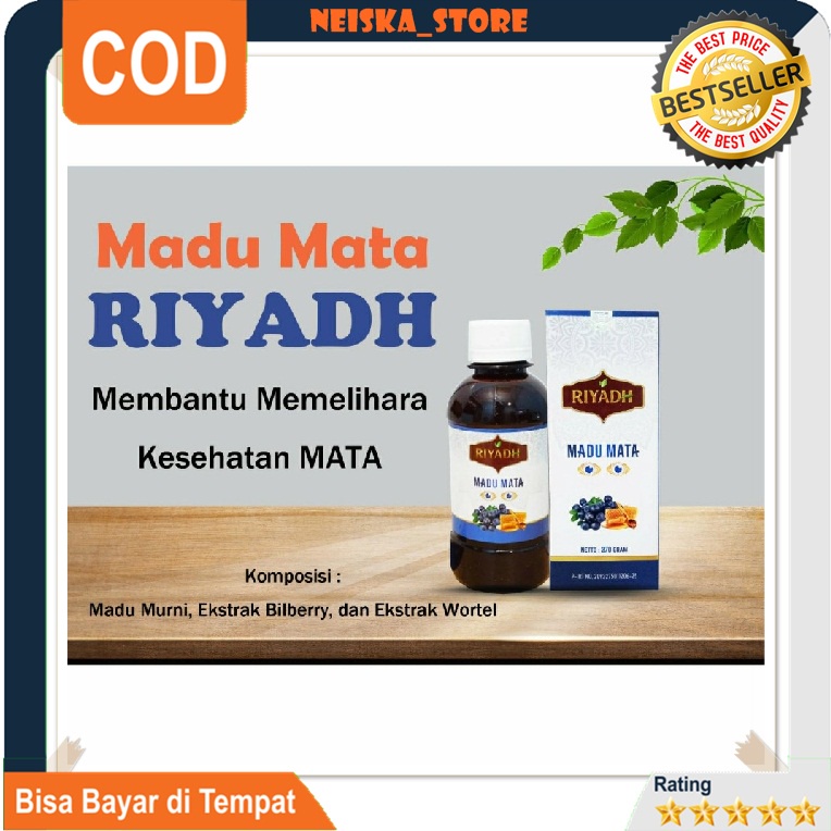 

Madu Mata Riyadh Netto 270 gram Riyadh Madu Mata Ekstrak Blueberry Wortel Obat Mata Herbal Alami
