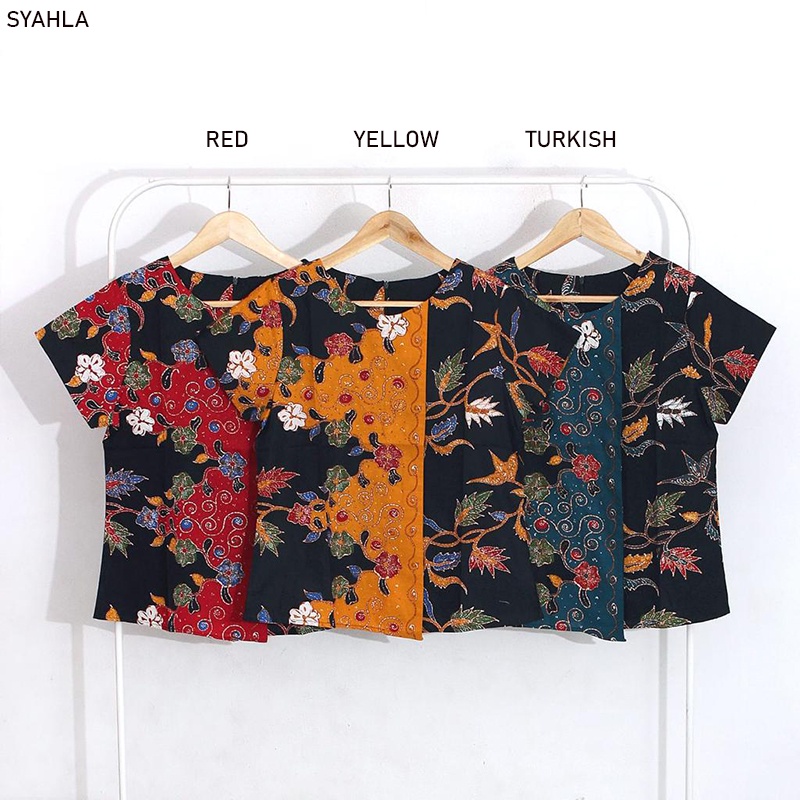 SYAHLA / HEIDY TOP JUMBO - Atasan Batik Jumbo Wanita Blouse Wanita