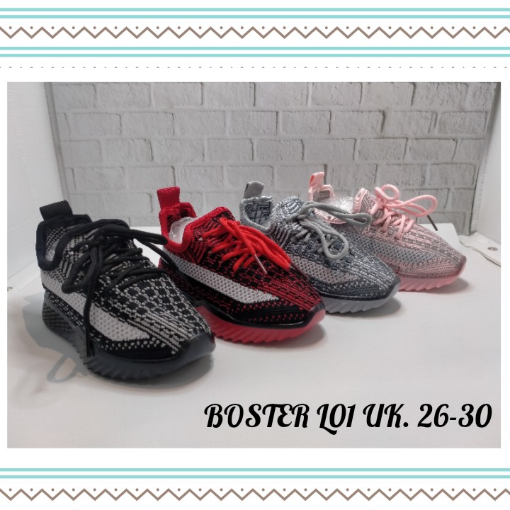 SEPATU LAMPU BABY - SEPATU BALITA MINI LUCU BOSTER L01K 26-30