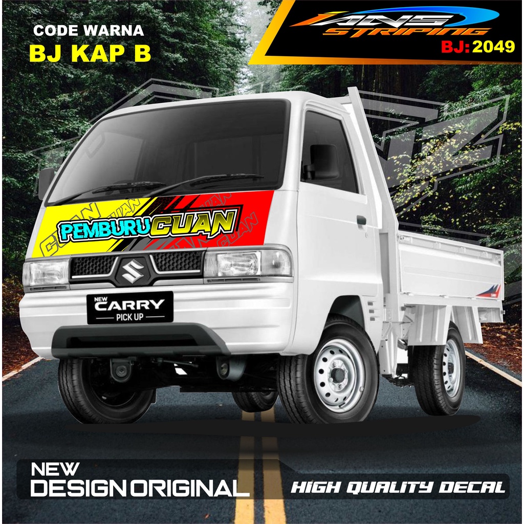 STIKER KABIN DEPAN CARRY L300 PICK UP / STIKER KABIN CARRY L300 / STIKER KAP CUP DEPAN L300 PICK UP / STIKER MOBIL