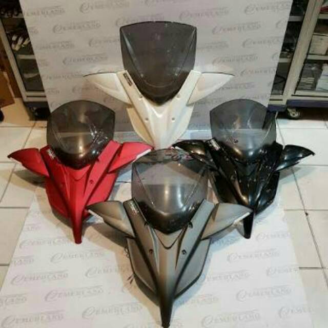 Tameng + wingshield + spion lipat + sen Nmax full set 4 in 1 / tameng depan nmax Nemo