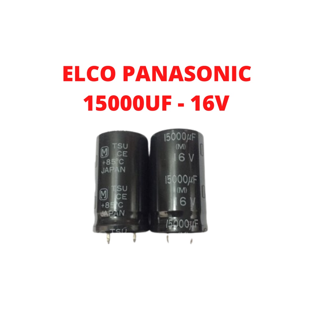 ELKO PANASONIC 15000UF - 16V ELCO PANASONIC ELKO PANASONIK 16 VOLT ELCO PANASONIK