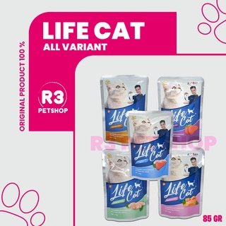 Makanan kucing basah Life Cat Pouch All Variant 85gr @1dus 24pcs