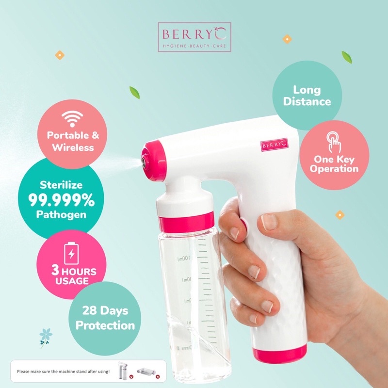 BERRYC Bundle Pack Mini Sterilizer Gun + Sanitizer 200ml