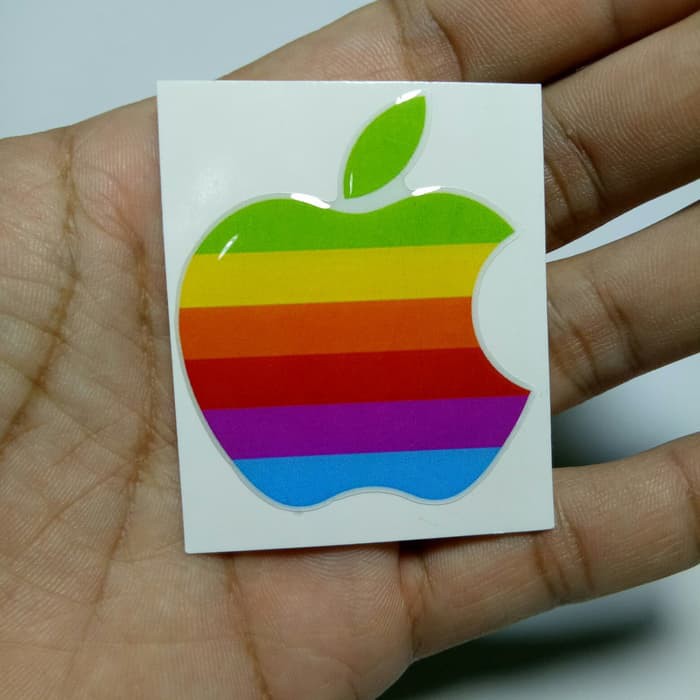 

sticker timbul stiker apple besar
