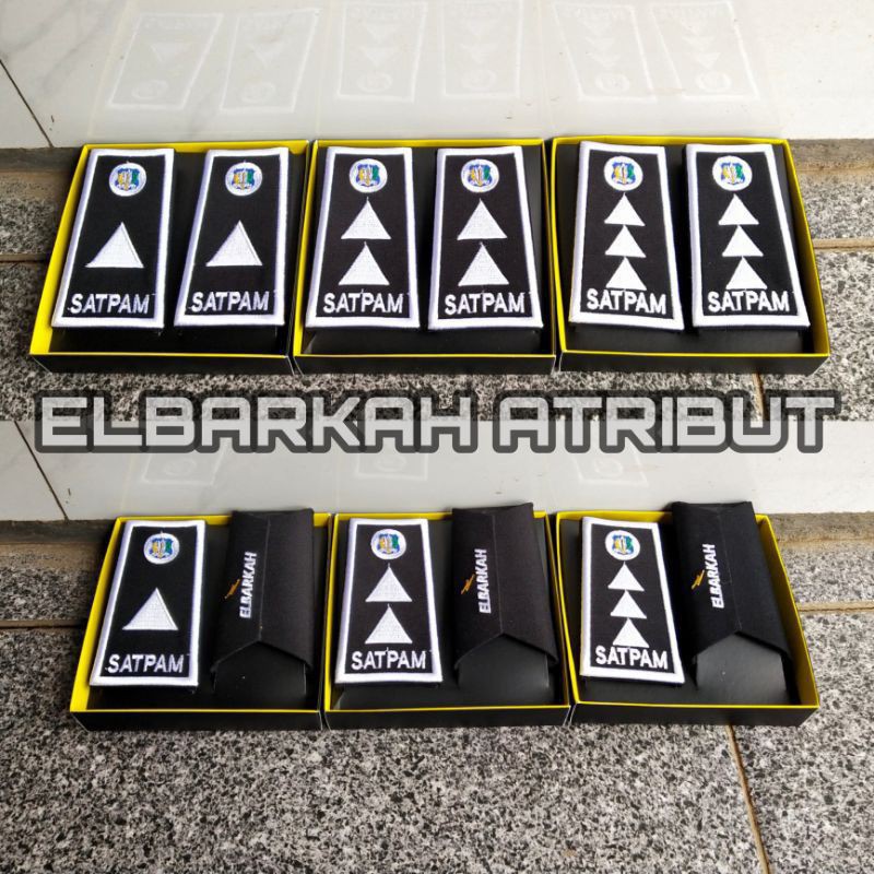 PANGKAT SATPAM BORDIR TERBARU KUALITAS OK (pangkat satpam)