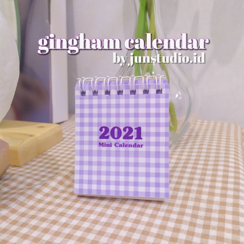 

Mini Calendar 2021 2022 Kalender Aesthetic Gingham Korea Hari Libur Dekorasi Kamar Room Decor Cute