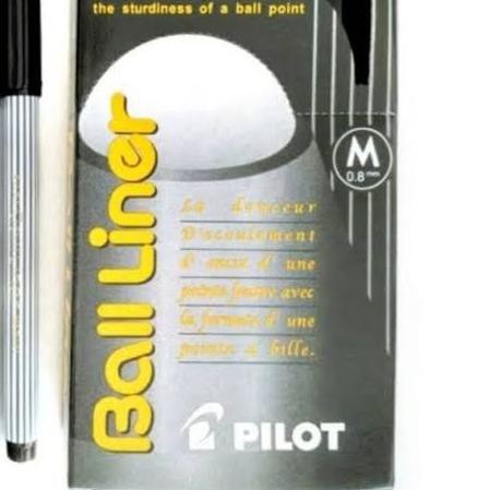 

✳ Pulpen pen ball liner pilot M 0.8 mm - Hitam ➬