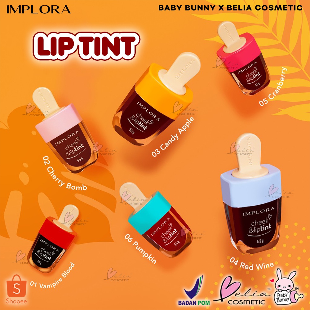 ❤ BELIA ❤ IMPLORA (✔️BPOM) Cheek &amp; Liptint 5.5g | lip tint implora