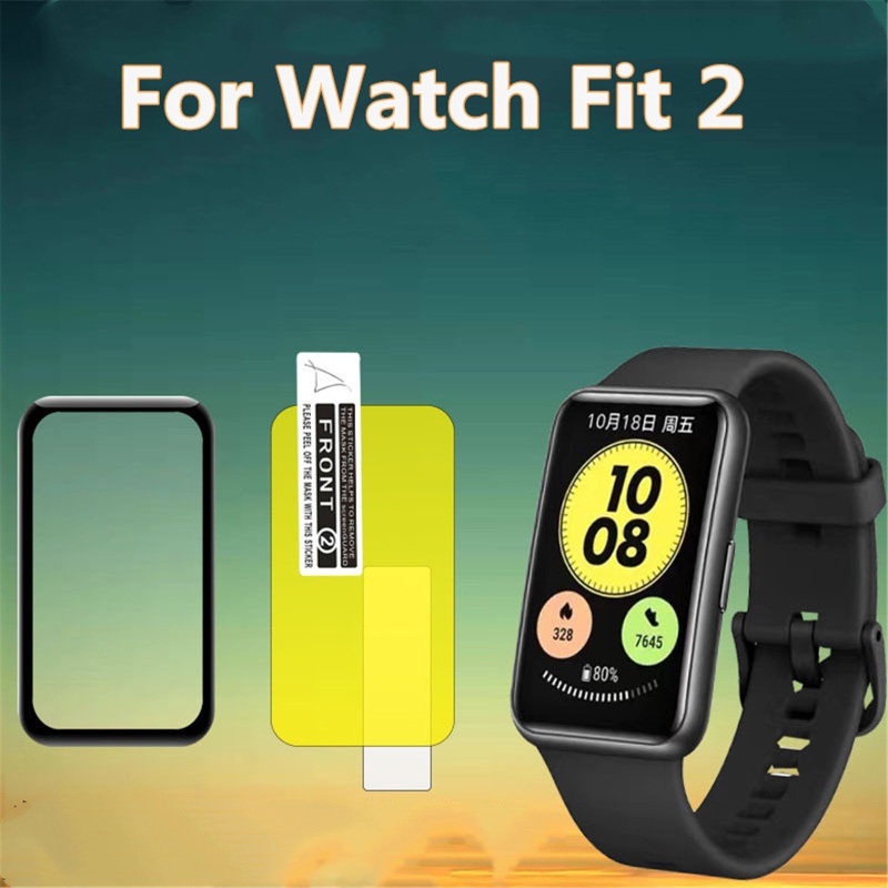 Cre 2pcs Film Pelindung Layar Smartwatch Untuk Fit 2