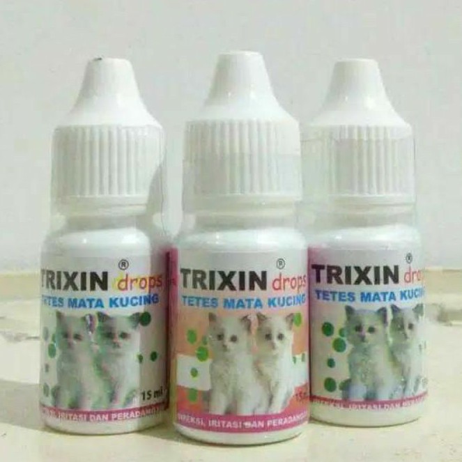 TRIXIN 10ML | Obat Tetes Mata Kucing/Anjing | Iritasi/Belekan Hewan