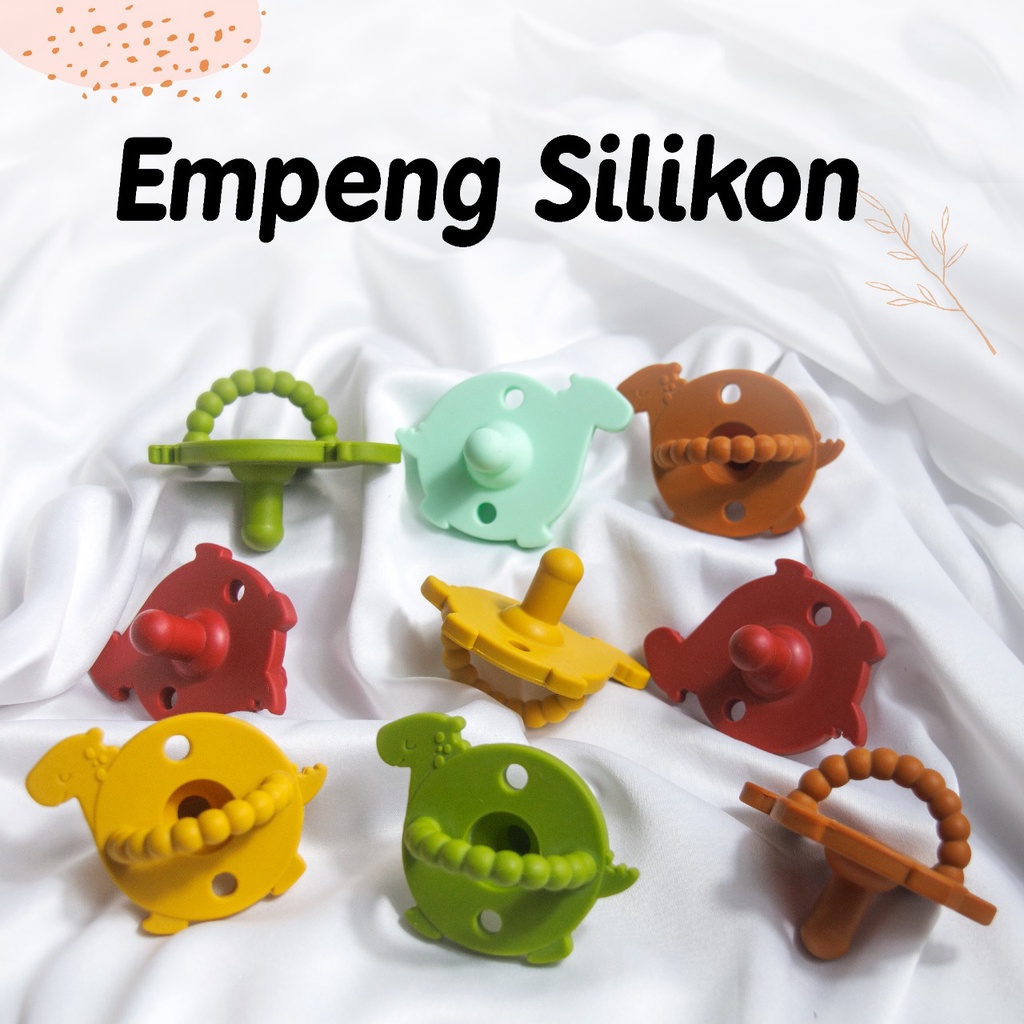 Empeng Silikon / kompeng silicone bayi Pacifier Baby Wadah Box kotak empeng Food Grade Silicone Soother