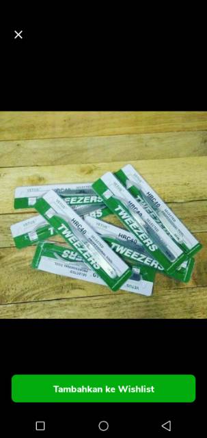 pinset vetus st15 pinset bengkok jual per/1pak isi 10pcs tweezers