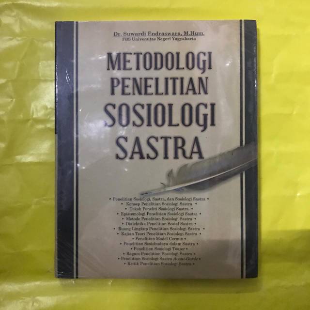 Metodologi Penelitian Sosiologi Sastra Suwardi Endraswara Shopee Indonesia